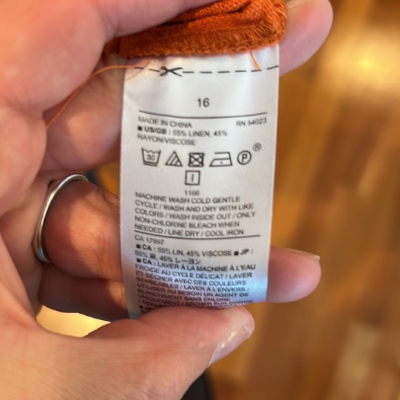 Banana republic factory size 16 linen skirt - Picture 4 of 6